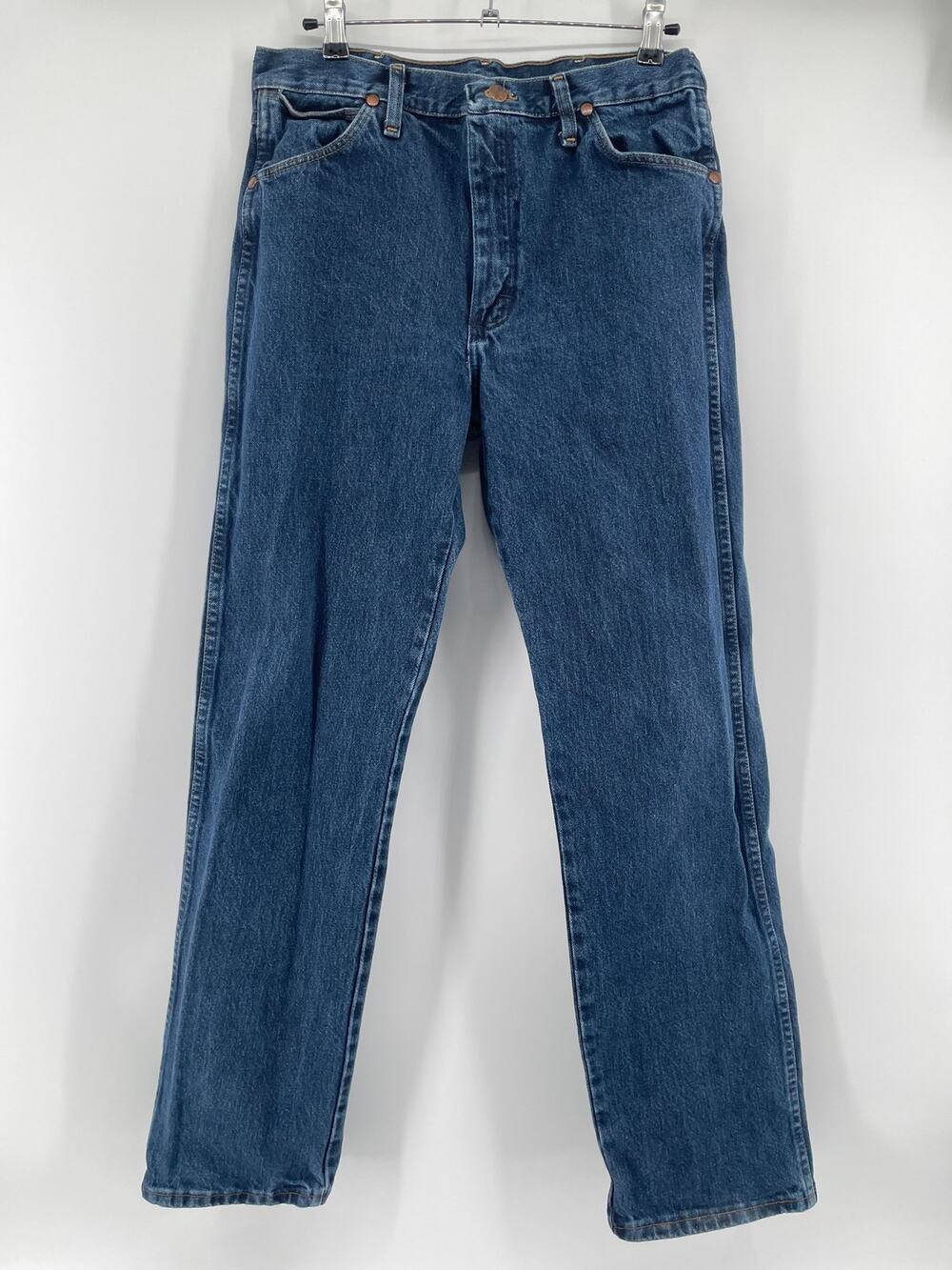 Wrangler Cowboy Cut Jeans Men’s 32x32 Straight Leg Med Wash Western Rodeo Chore